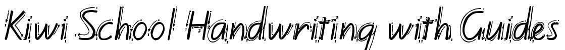 Kiwi School Handwriting with Guides