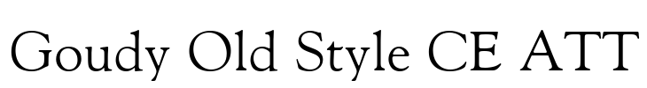 Goudy Old Style CE ATT Font Image