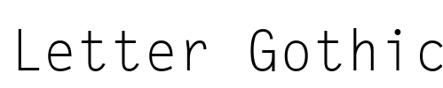 Letter Gothic