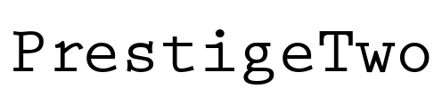 PrestigeTwo Font Image