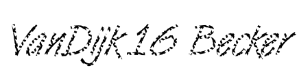 VanDijk16 Becker Font Image