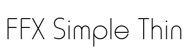 FFX Simple Thin Font Image