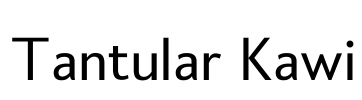 Tantular Kawi Font Image