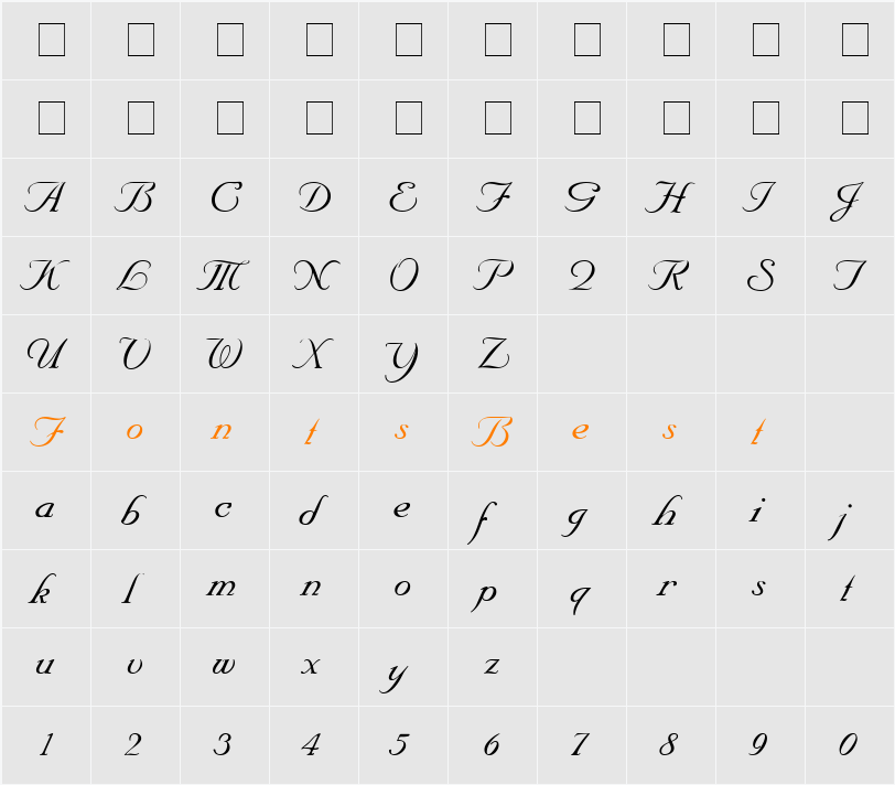 Nuance Character Map