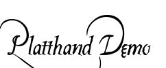 Platthand Demo