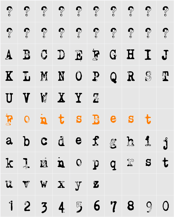 Why do we blink so frequently? Character Map