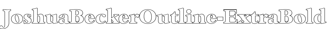 JoshuaBeckerOutline-ExtraBold