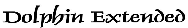 Dolphin Extended Font Image