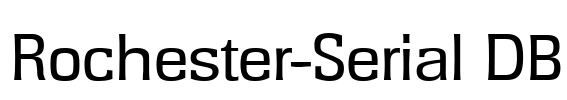 Rochester-Serial DB Font Image
