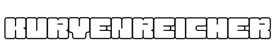 Kurvenreicher Font Image