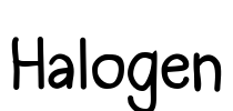Halogen Font Image