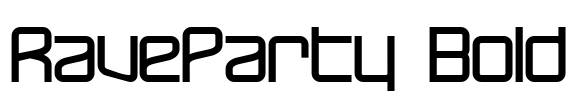 RaveParty Bold Font Image
