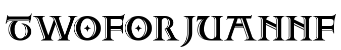 TwoForJuanNF Font Image
