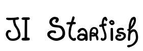 JI Starfish Font Image
