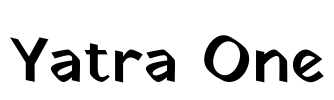 Yatra One Font Image