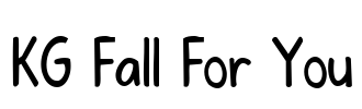 KG Fall For You Font Image