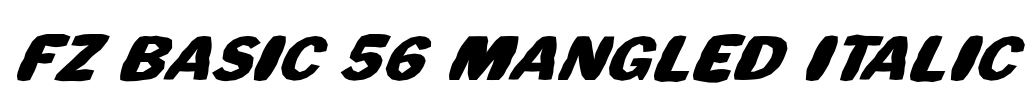 FZ BASIC 56 MANGLED ITALIC