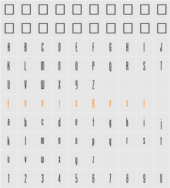 Borzoi Character Map