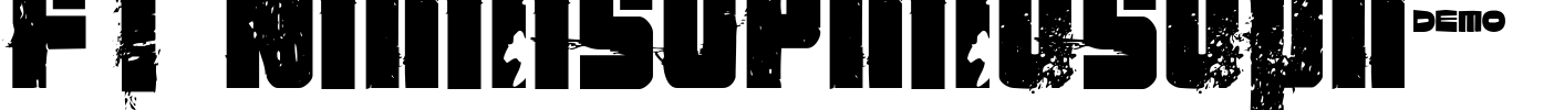 FT NihilistPhilosophy Font Image