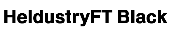 HeldustryFT Black Font Image