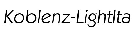 Koblenz-LightIta Font Image