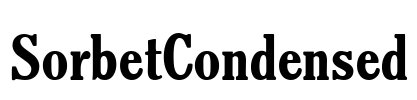 SorbetCondensed Font Image