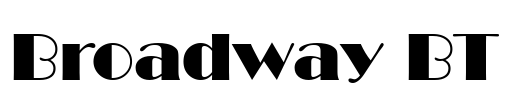 Broadway BT Font Image