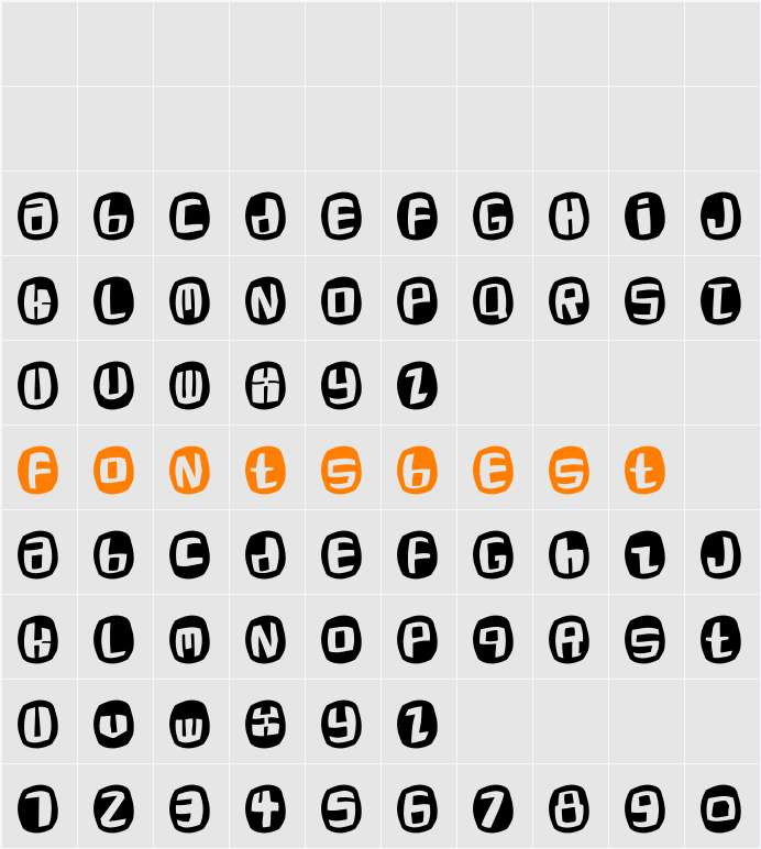 RoaringTwentiesOne Character Map