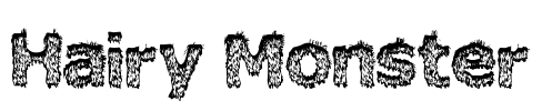 Hairy Monster Font Image