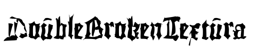 DoubleBrokenTextura Font Image