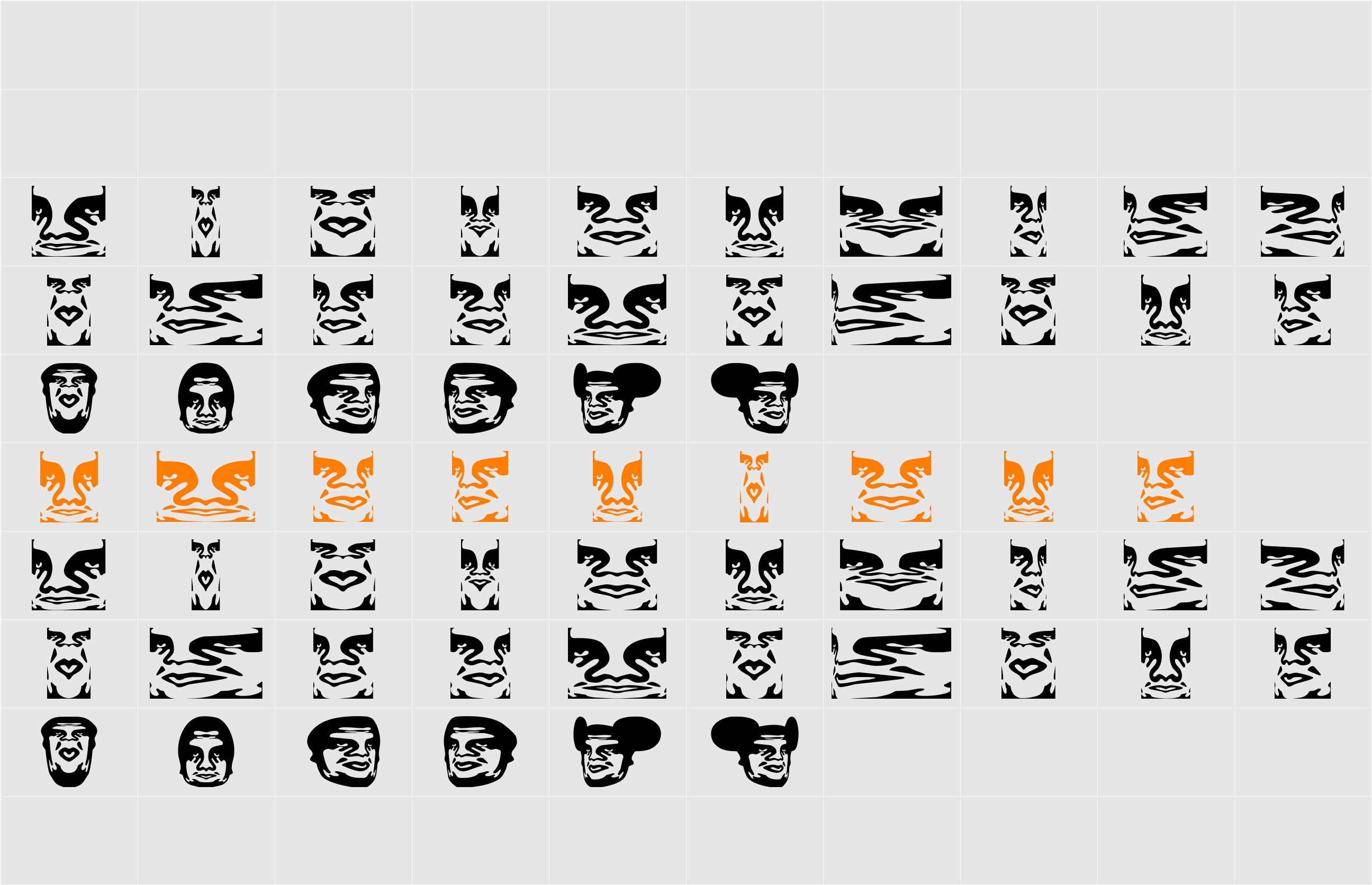 ObeyFunhouse Character Map