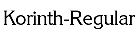 Korinth-Regular Font Image