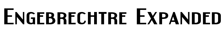 Engebrechtre Expanded Font Image