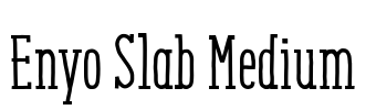 Enyo Slab Medium Font Image