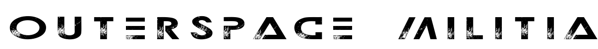 Outerspace Militia Font Image