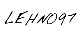 LEHN097 Font Image