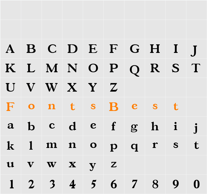 MarcBecker Character Map