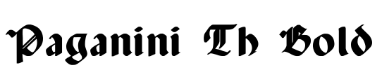 Paganini Th Bold Font Image