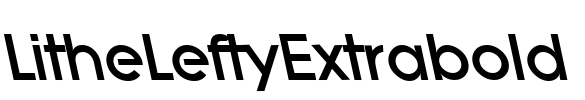 LitheLeftyExtrabold Font Image