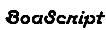 BoaScript Font Image