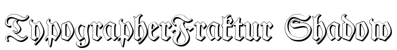 TypographerFraktur Shadow Font Image