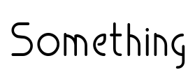 Something Font Image