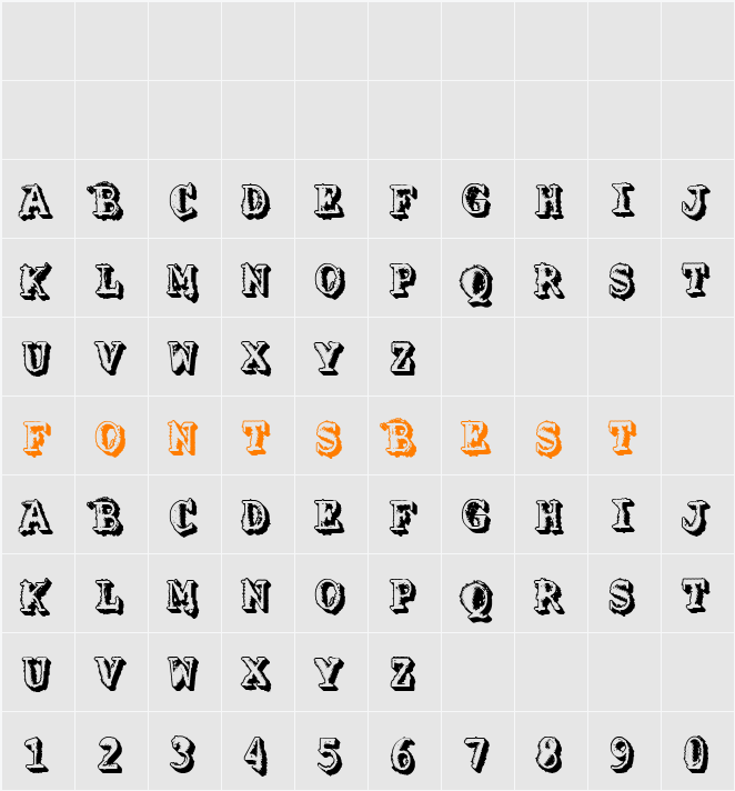 VTKS SOLUÇÃO CRIATIVA DOIS Character Map
