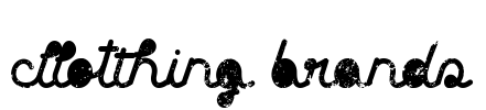 Clothing brands