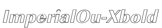 ImperialOu-Xbold Font Image