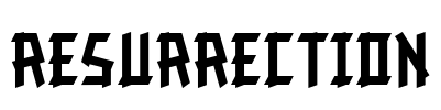 Resurrection Font Image