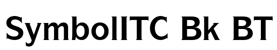 SymbolITC Bk BT Font Image