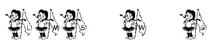 LMS Winterguard Girl Font Image