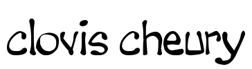 clovis cheury Font Image