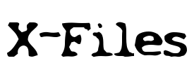 X-Files Font Image